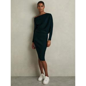 REISS Francesca Leather Low-Top Trainers